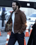 John Wick Brown Leather Jacket - Image 2