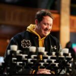 Shane Gillis Notre Dame Black Varsity Jacket - Image 4