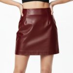 Women's Real Leather Skirt