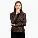 Real Leather Biker Jacket for Women - Image 6
