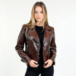 Real Leather Biker Jacket for Women - Image 21