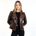 Real Leather Biker Jacket for Women - Image 23