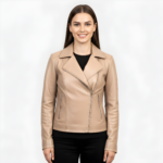 Real Leather Biker Jacket for Women - Image 15