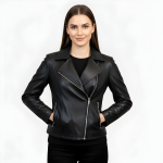 Real Leather Biker Jacket for Women - Image 7