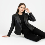 Real Leather Biker Jacket for Women - Image 8
