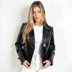 Real Leather Biker Jacket for Women - Image 17