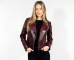 Real Leather Biker Jacket for Women - Image 31