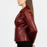 Real Leather Biker Jacket for Women - Image 13