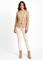 Real Leather Biker Jacket for Women - Image 17