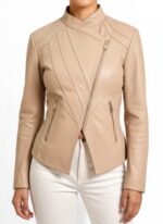 Real Leather Biker Jacket for Women - Image 18