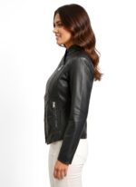 Real Leather Biker Jacket for Women - Image 10