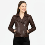 Real Leather Biker Jacket for Women - Image 8