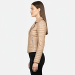 Real Leather Biker Jacket for Women - Image 15