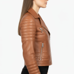 Real Leather Biker Jacket for Women - Image 2