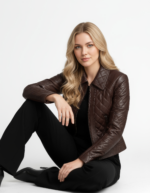 Quilted Real Leather Jacket for Women - Image 5