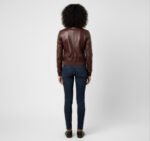 Real Leather Bomber Jacket for Women - Sasha - Image 2
