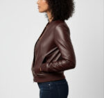 Real Leather Bomber Jacket for Women - Sasha - Image 3