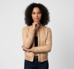 Real Leather Bomber Jacket for Women - Sasha - Image 15