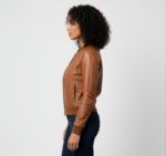 Real Leather Bomber Jacket for Women - Sasha - Image 9