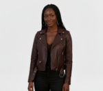 Real Leather Moto Jacket for Women - Image 9
