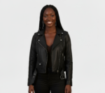 Real Leather Moto Jacket for Women - Image 5