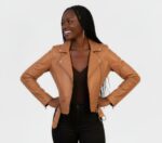 Real Leather Moto Jacket for Women - Image 15