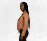 Real Leather Moto Jacket for Women - Image 14