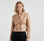 Women's Authentic Leather Blazer - Image 18