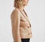 Women's Authentic Leather Blazer - Image 20