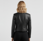 Women's Authentic Leather Blazer - Image 2