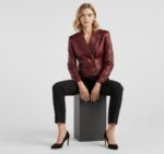 Women's Authentic Leather Blazer - Image 16