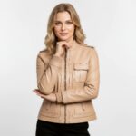 Real Leather Bomber Jacket for Women - Elandra - Image 19