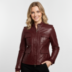 Real Leather Bomber Jacket for Women - Elandra