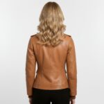 Real Leather Bomber Jacket for Women - Elandra - Image 14