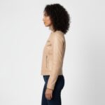 Real Leather Racer Jacket for Women - Image 16