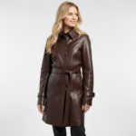 Real Leather Trench Coat for Women - Image 10
