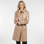 Real Leather Trench Coat for Women - Image 4
