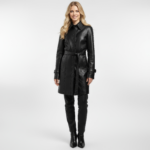 Real Leather Trench Coat for Women - Image 7