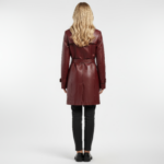 Real Leather Trench Coat for Women - Image 14