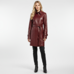 Real Leather Trench Coat for Women - Image 16