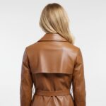 Real Leather Trench Coat for Women - Image 13