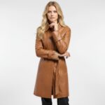 Real Leather Trench Coat for Women - Image 11