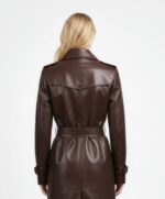 Real Leather Trench Coat for Women - Image 13