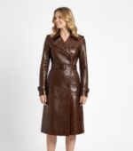 Real Leather Trench Coat for Women - Image 24