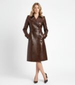 Real Leather Trench Coat for Women - Image 25