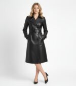 Real Leather Trench Coat for Women - Image 10
