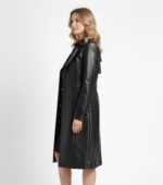 Real Leather Trench Coat for Women - Image 9