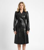 Real Leather Trench Coat for Women - Image 20