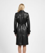 Real Leather Trench Coat for Women - Image 3