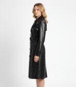 Real Leather Trench Coat for Women - Image 2